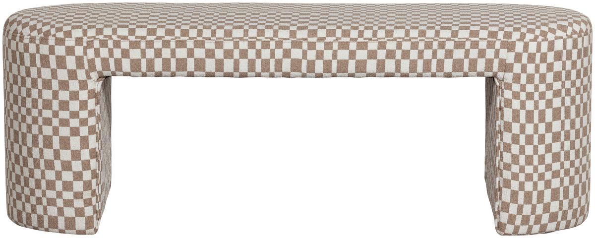Sitzbank Jacob Sandfarben - Sandfarben, Design, Textil (130/46/46cm) - Livetastic
