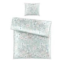 BETTWÄSCHESET UTE - Grün, Romantik / Landhaus, Textil (160/210cm) - Modern Living