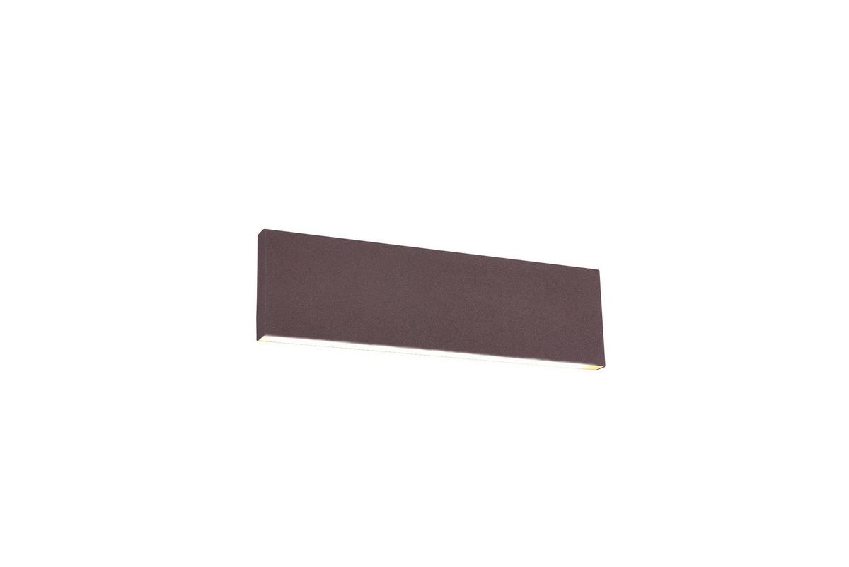 LED-Wandleuchte Concha in Weiß/Rost max. - Rostfarben/Weiß, KONVENTIONELL, Kunststoff/Metall (28/8/4,5cm) - Trio Leuchten