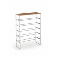 SCHUHREGAL KLEINMÖBEL - Weiss, Design, Holzwerkstoff/Metall (66/90/25cm) - MID.YOU