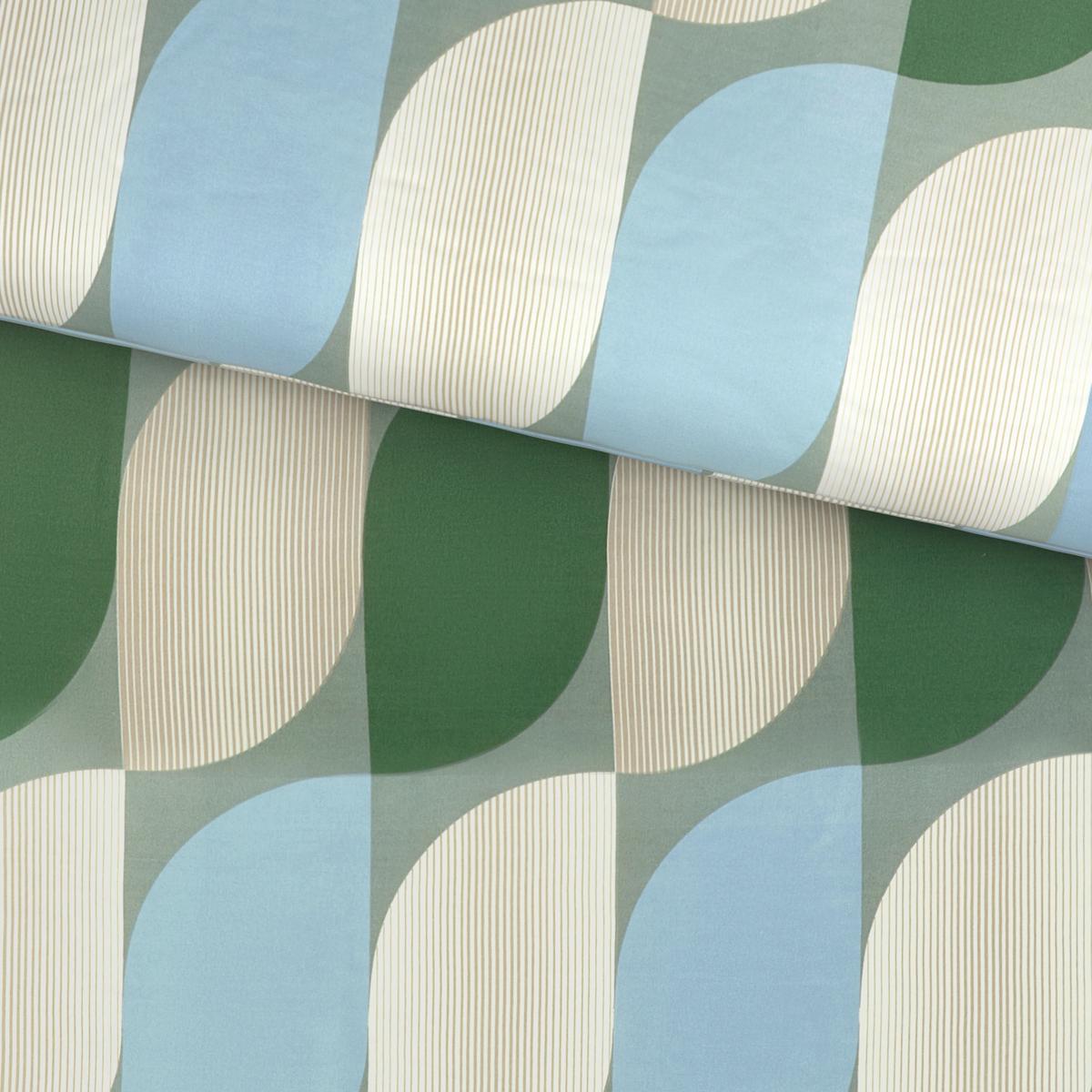 Bettwäsche Gala XXL Blau/Creme/Grün ca. 200x200cm - Blau/Petrol, Textil (200/200cm) - Mömax