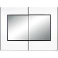 Dulap Cu Uși Culisante Toledo - alb/negru, Modern, sticlă/compozit lemnos (270/210/60cm)