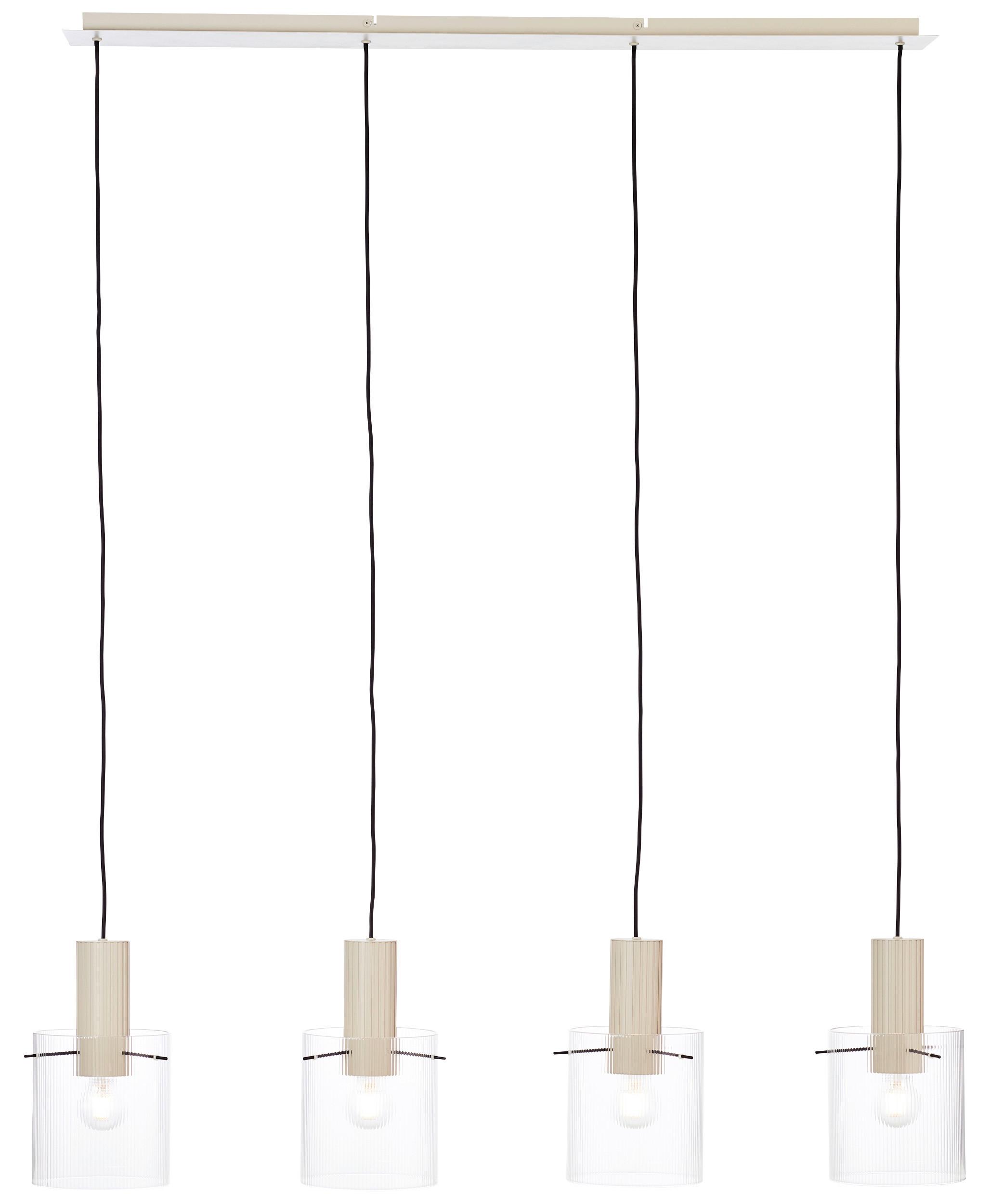 LAMPA WISZĄCA 70138A09 GÖTEBORG - beżowy/przezroczysty, Konventionell, metal/szkło (123/18/150cm) - Dieter Knoll