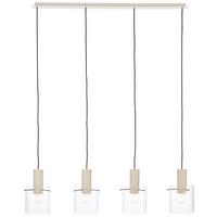 LAMPA WISZĄCA 70138A09 GÖTEBORG - beżowy/przezroczysty, Konventionell, metal/szkło (123/18/150cm) - Dieter Knoll