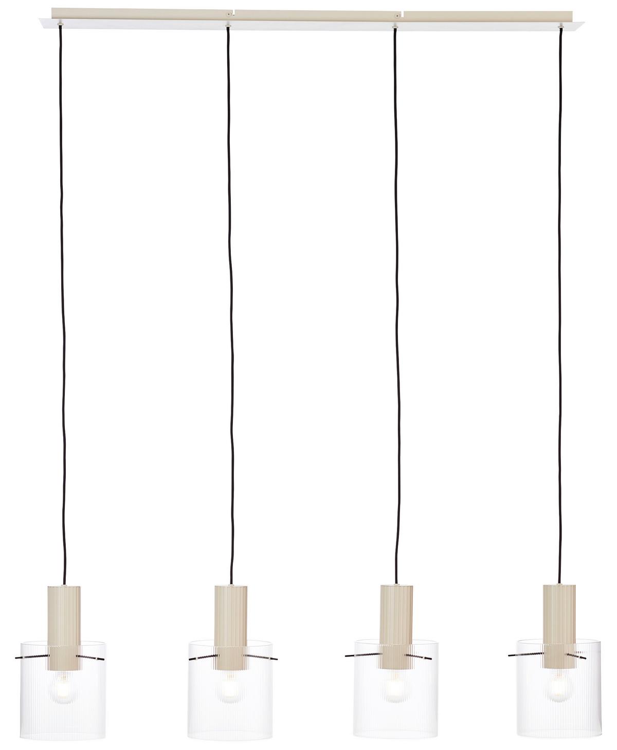 LAMPA WISZĄCA 70138A09 GÖTEBORG - beżowy/przezroczysty, Konventionell, metal/szkło (123/18/150cm) - Dieter Knoll