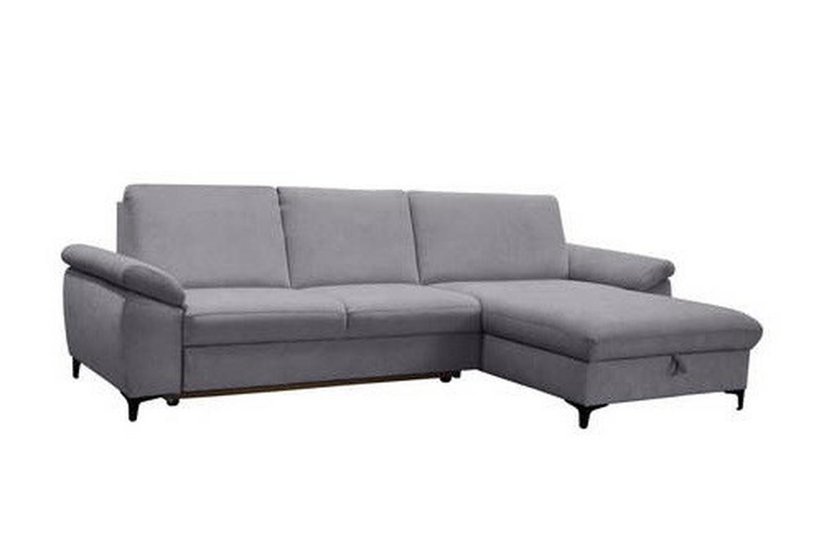 Sarokkanapé Baden - szürke, Design, faalapú anyag/textil (291/168cm) - Premium Living