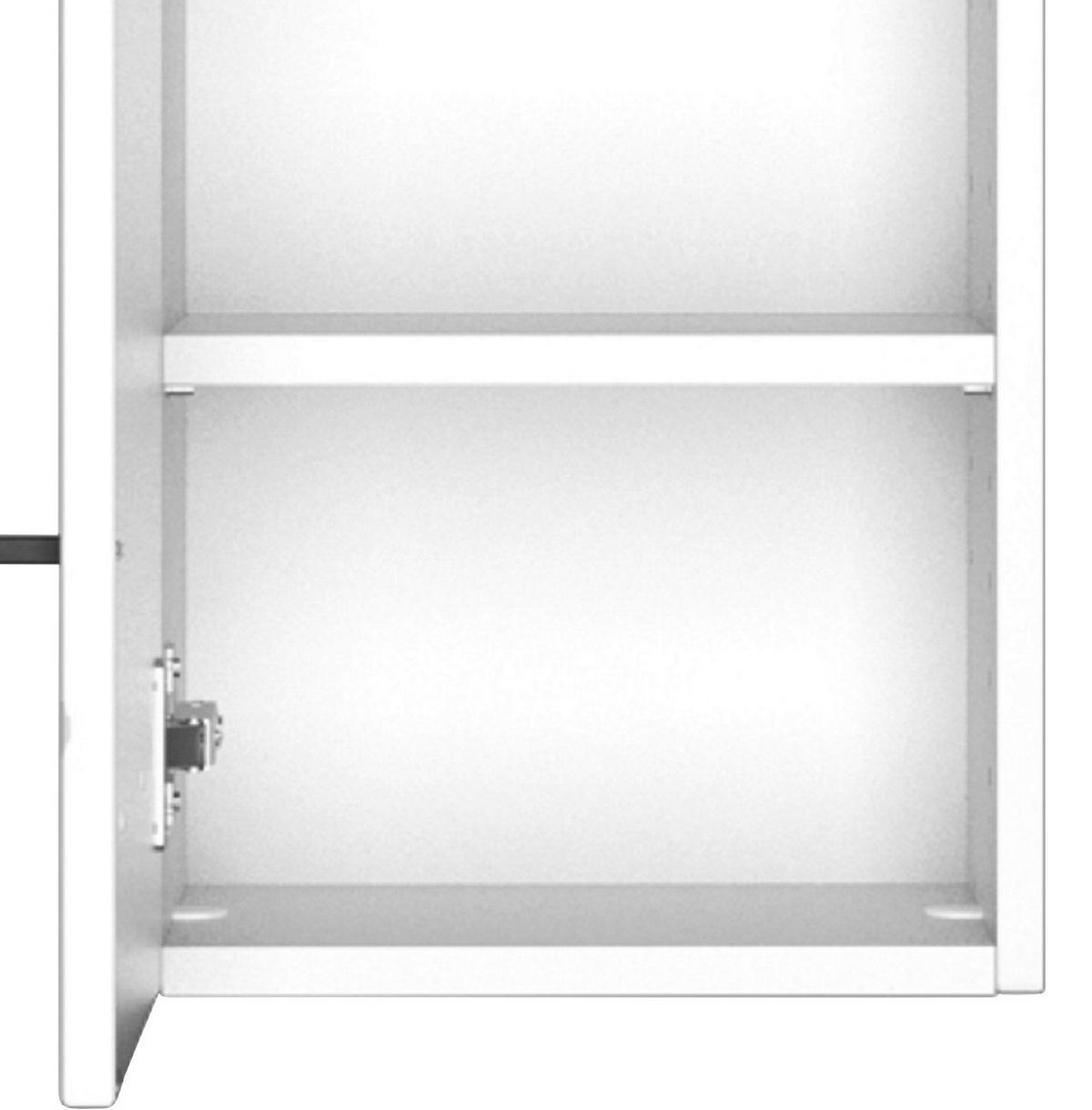 Oberschrank in Weiss 'Luzern' - Weiß, KONVENTIONELL, Holzwerkstoff (30/64/20cm) - Held