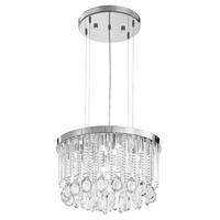 Hängeleuchte 93425 Calaonda - Chromfarben, Konventionell, Glas/Metall (50/110cm) - Eglo