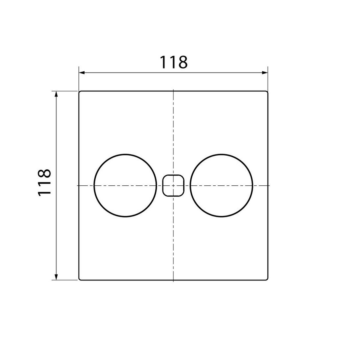 Steckdosenelement Schwarz - Schwarz, Kunststoff (11,8/11,8/4,5cm) - HKT