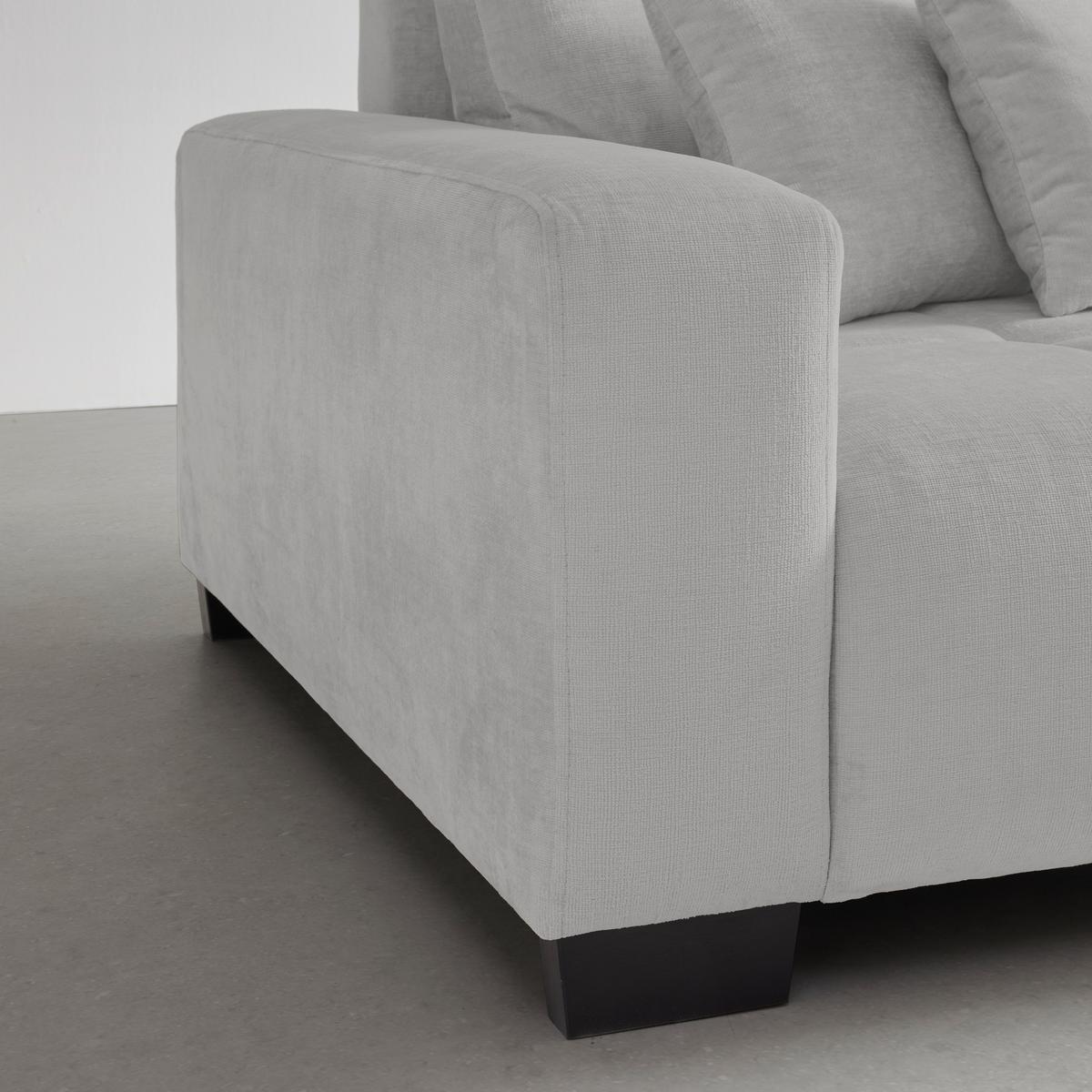 Bigsofa Matteo Silberfarben - Silberfarben/Schwarz, MODERN, Holz (246/93/124cm) - Based