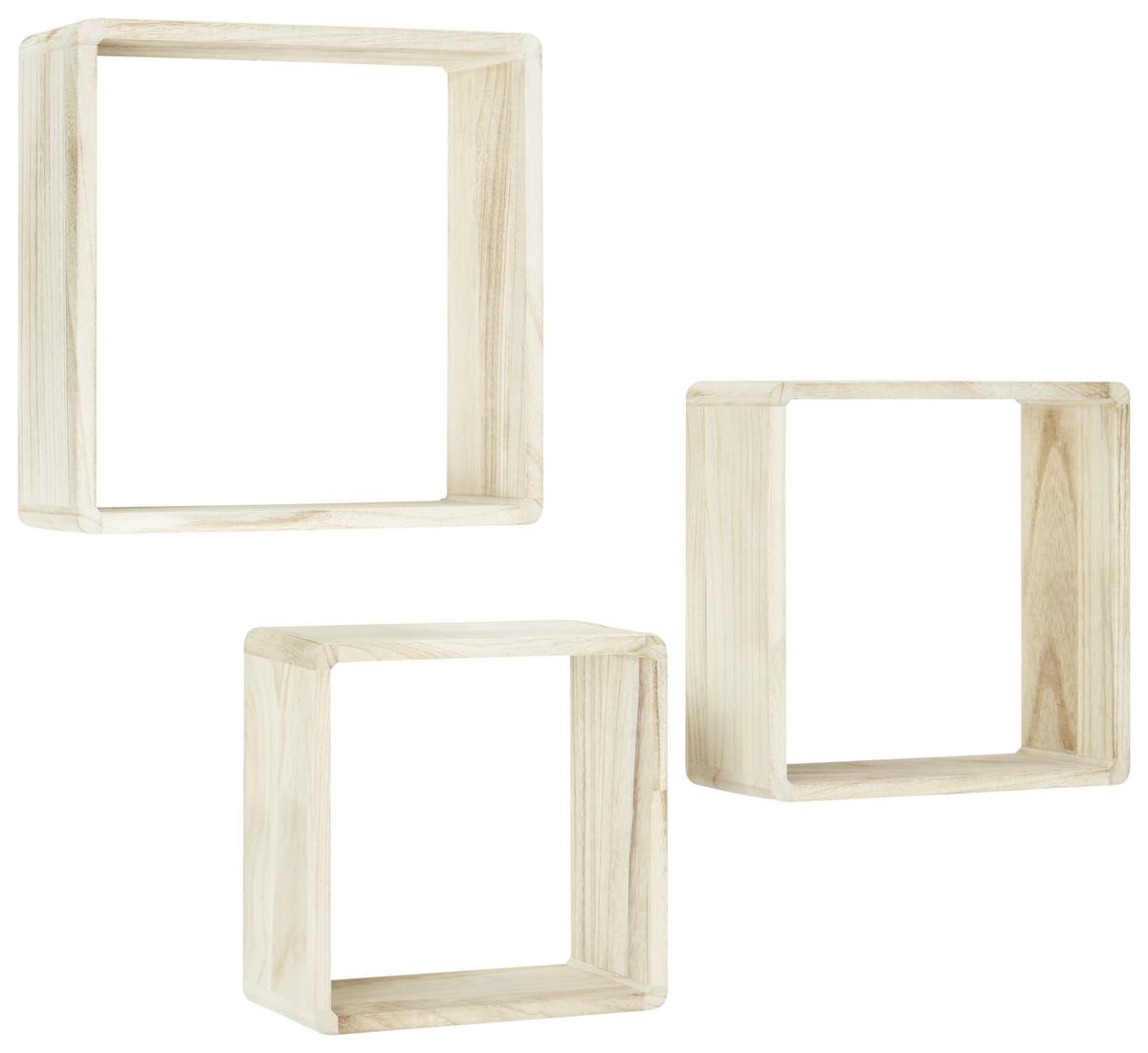 WANDREGALSET TOBY -BASED/SB- - Naturfarben, Romantik / Landhaus, Holz - Based