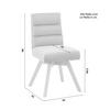 STOL KATRIN - bokfärgad/grå, Modern, trä/textil (45/62/88cm) - Bessagi Home
