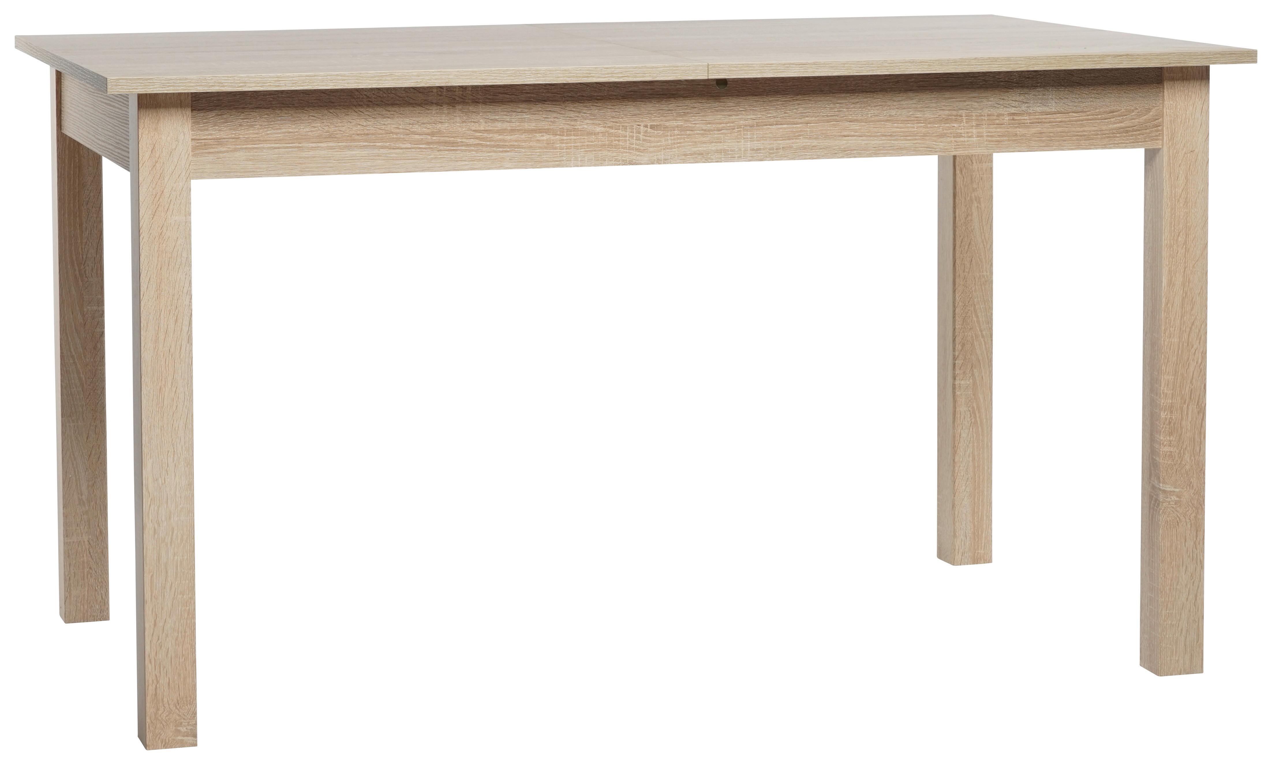 Raztegljiva Miza Coburg, Barva Hrasta, 140x80cm - hrast sonoma, Design, leseni material (140/80/76,5cm) - P & B