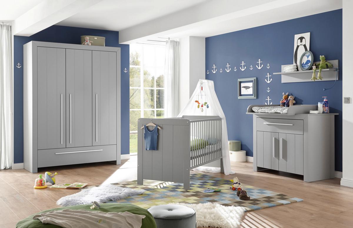 Gitterbett Nikola ca. 70x140 cm Grau - Grau, KONVENTIONELL, Holzwerkstoff (145/77/90cm) - MID.YOU
