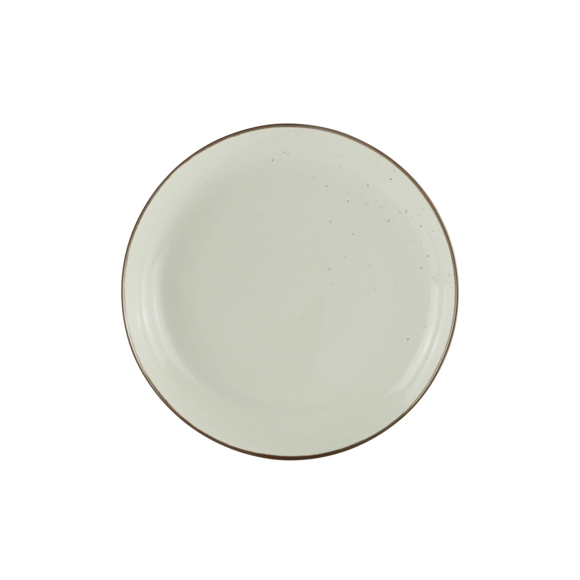 Dessertteller Capri Creme ca. Ø 22cm - Creme, MODERN, Keramik (22/3,2cm) - Mömax