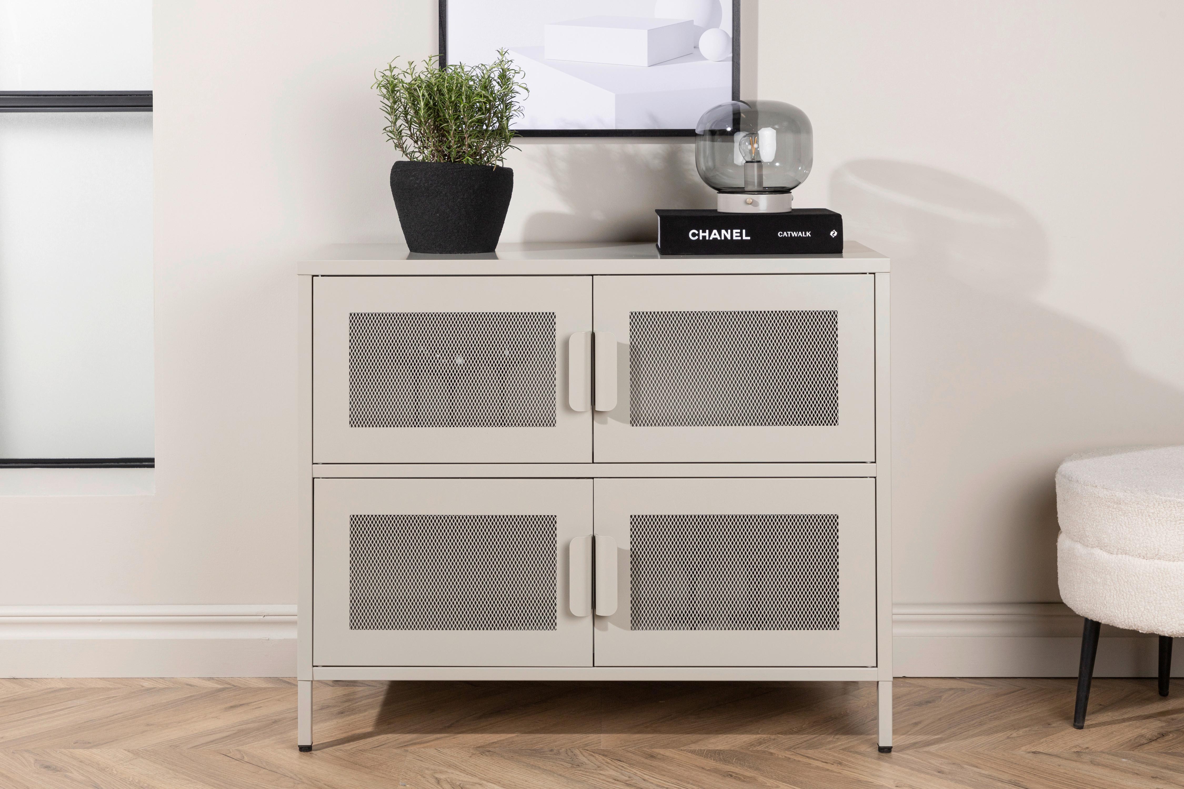 SIDEBOARD NETT - Beige, Design, Metall (90/75/40cm) - Livetastic