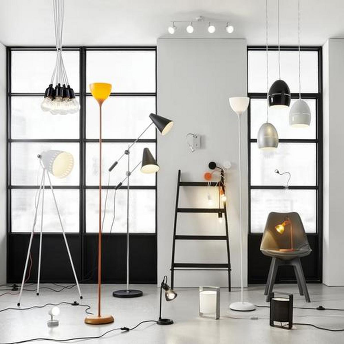 LAMPA STOŁOWA ASTON - pomarańczowy, Modern, tworzywo sztuczne/metal (13,5/19/33cm) - Bessagi Home