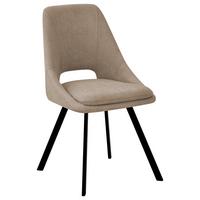 KRZESŁO WALLY - czarny/taupe, Design, metal/tkanina (48/85/56cm) - Boxxx