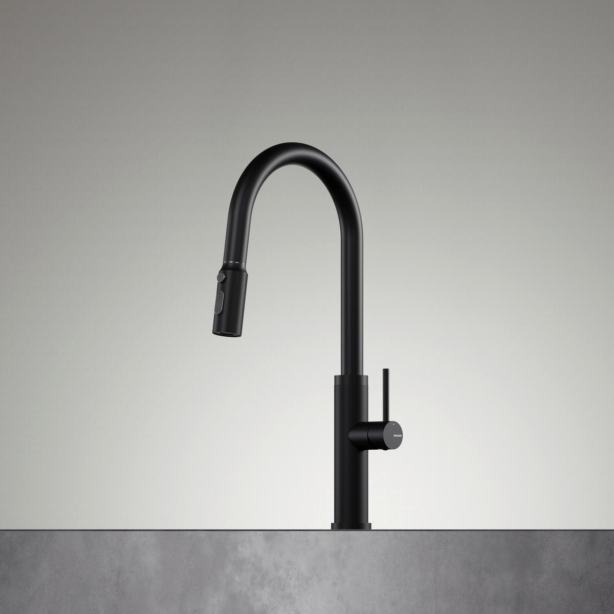 Küchenarmatur 100 1495 S Schwarz - Schwarz, Design, Metall (4,3/45,4/23cm) - Dieter Knoll