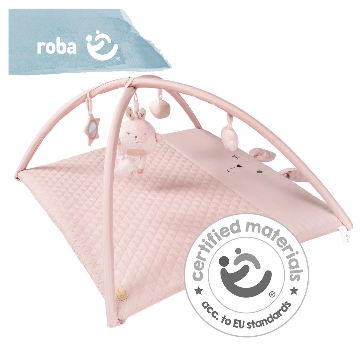 Krabbeldecke Roba Style Rosa ca. 85x45x75cm - Hellrosa, KONVENTIONELL, Textil (85/45/75cm) - Roba