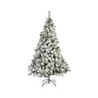 Božična Jelka Snowy 1 - zelena/bela, Konvencionalno, kovina/umetna masa (137/210cm) - Mömax