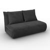 BÄDDSOFFA MACY - mörkgrå, Modern, metall/textil (141/68/87cm) - Bessagi Home