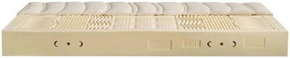 Latexmatratze Waldgrün L700 ca. 160x200 cm Weiß - Weiß, Basics, Textil (160/200cm) - Linea Natura