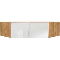 Szekrényrátét Fehér-tölgy Szín Celle - alumínium színű/Artisan tölgy, Modern, műanyag/faalapú anyag (117/39/117cm)