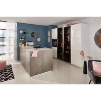 Einbauküche Vegas-Plus - Weiss/Beige, Modern, Holzwerkstoff (245/240cm) - Dieter Knoll