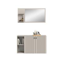 Predsoba Station, Kašmir, 2-Delna - kašmir, Design, leseni material (106/192/37cm) - MID.YOU