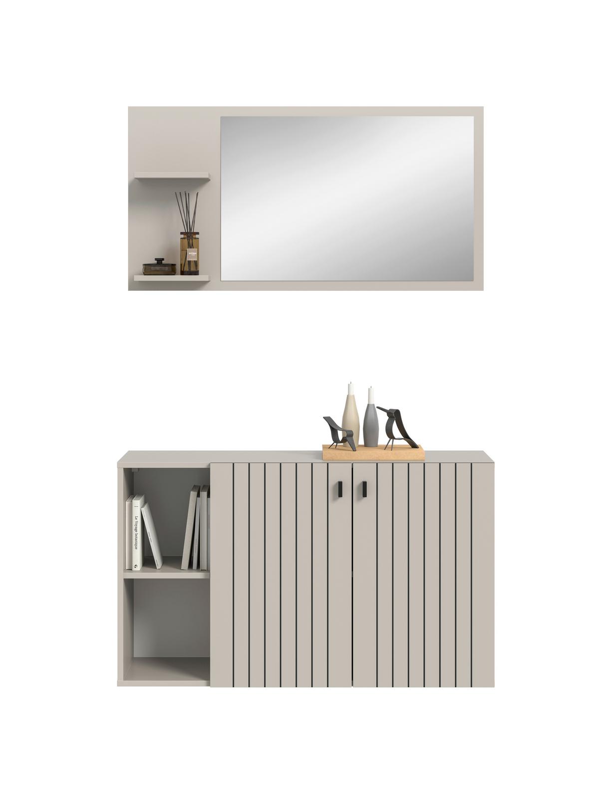 Predsoba Station, Kašmir, 2-Delna - kašmir, Design, leseni material (106/192/37cm) - MID.YOU