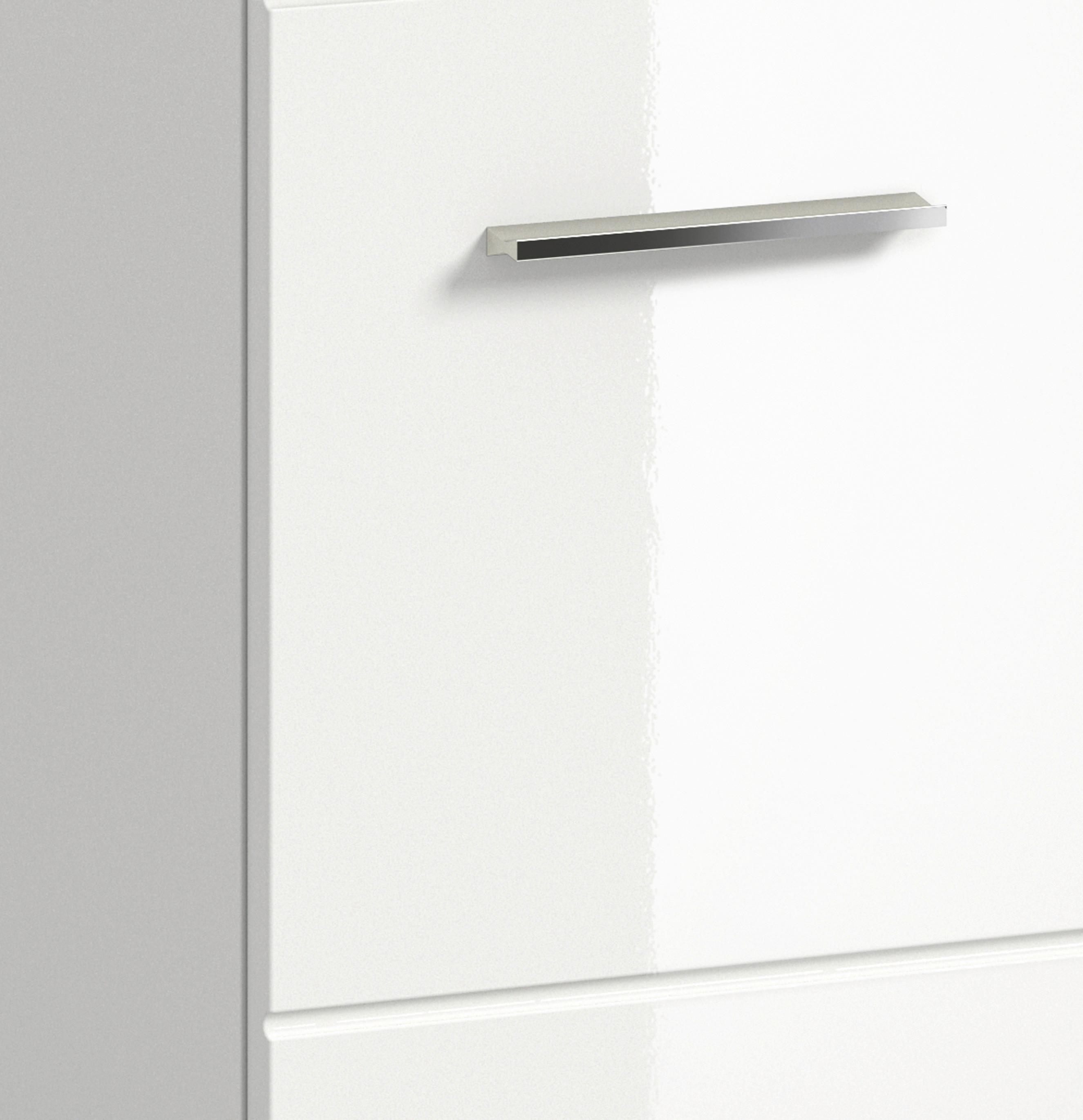 Umivalniška Enota Z Umivalnikom Ice, Bela - srebrne barve/bela, Moderno, umetna masa/leseni material (60/55/46cm) - MID.YOU