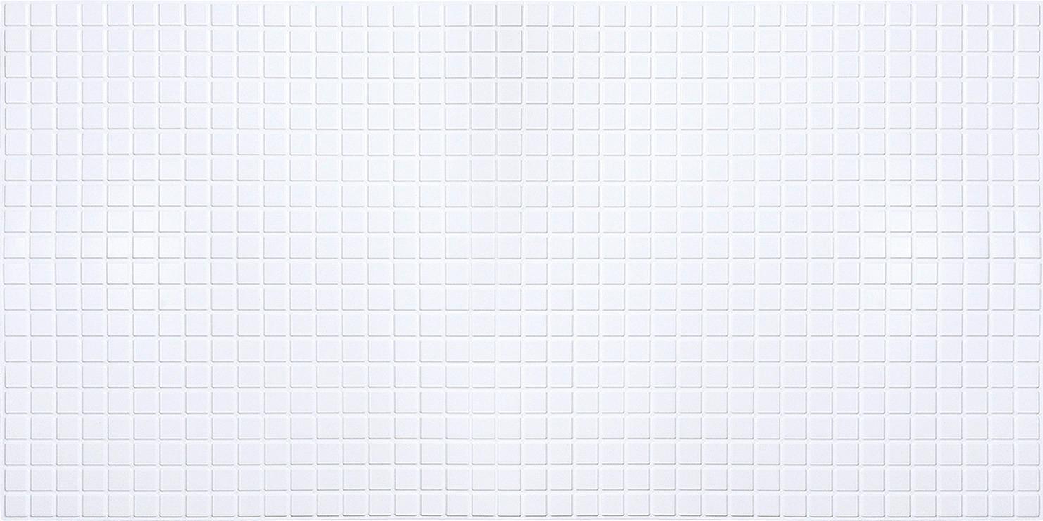 Pvc-falburkoló Mosaic White - műanyag (98/49,8/0,3cm)