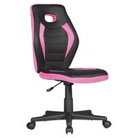 Mladinski Vrtljivi Stol Luan - pink/črna, Moderno, umetna masa/tekstil (63/91/63cm) - MID.YOU