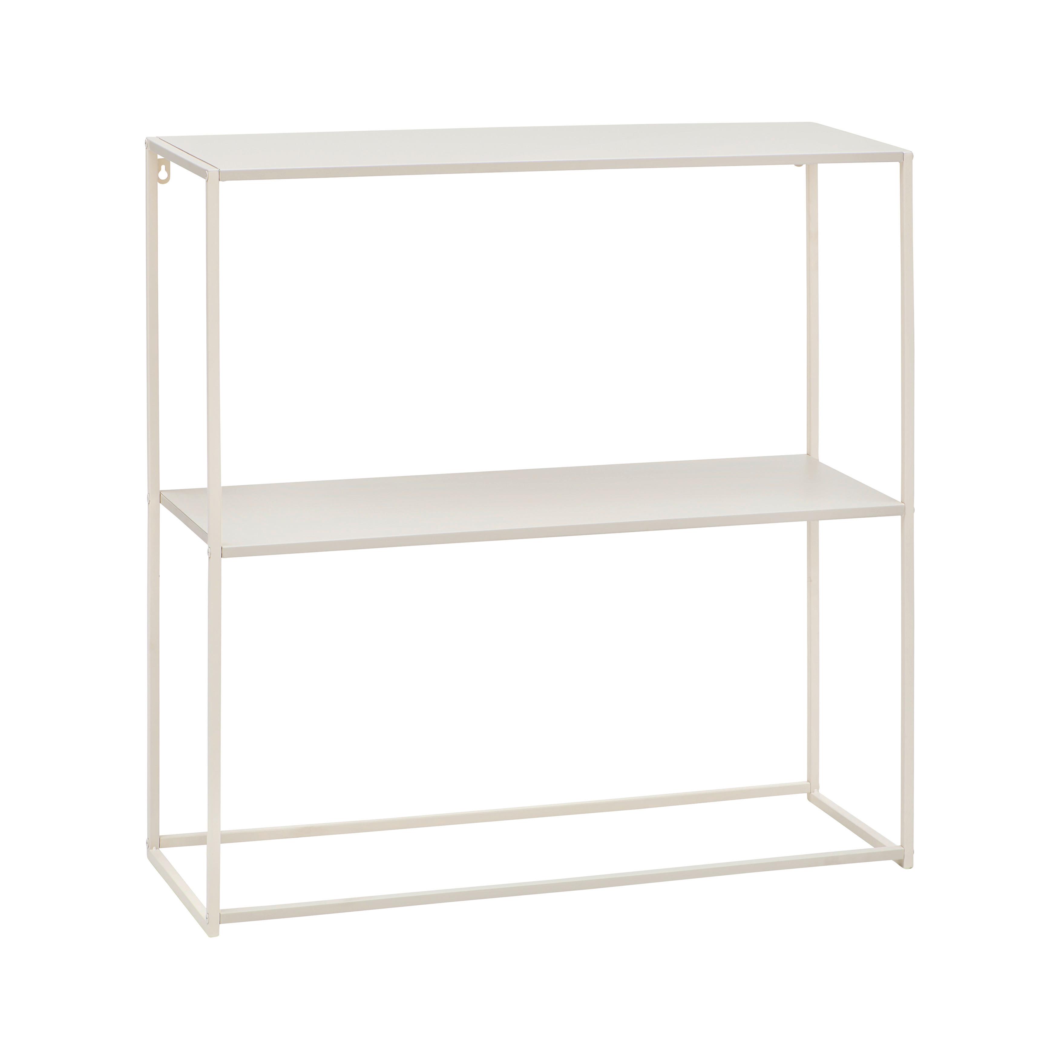 HYLLA CHLOE - sandfärgad, Modern, metall (80/80/27cm) - Mömax