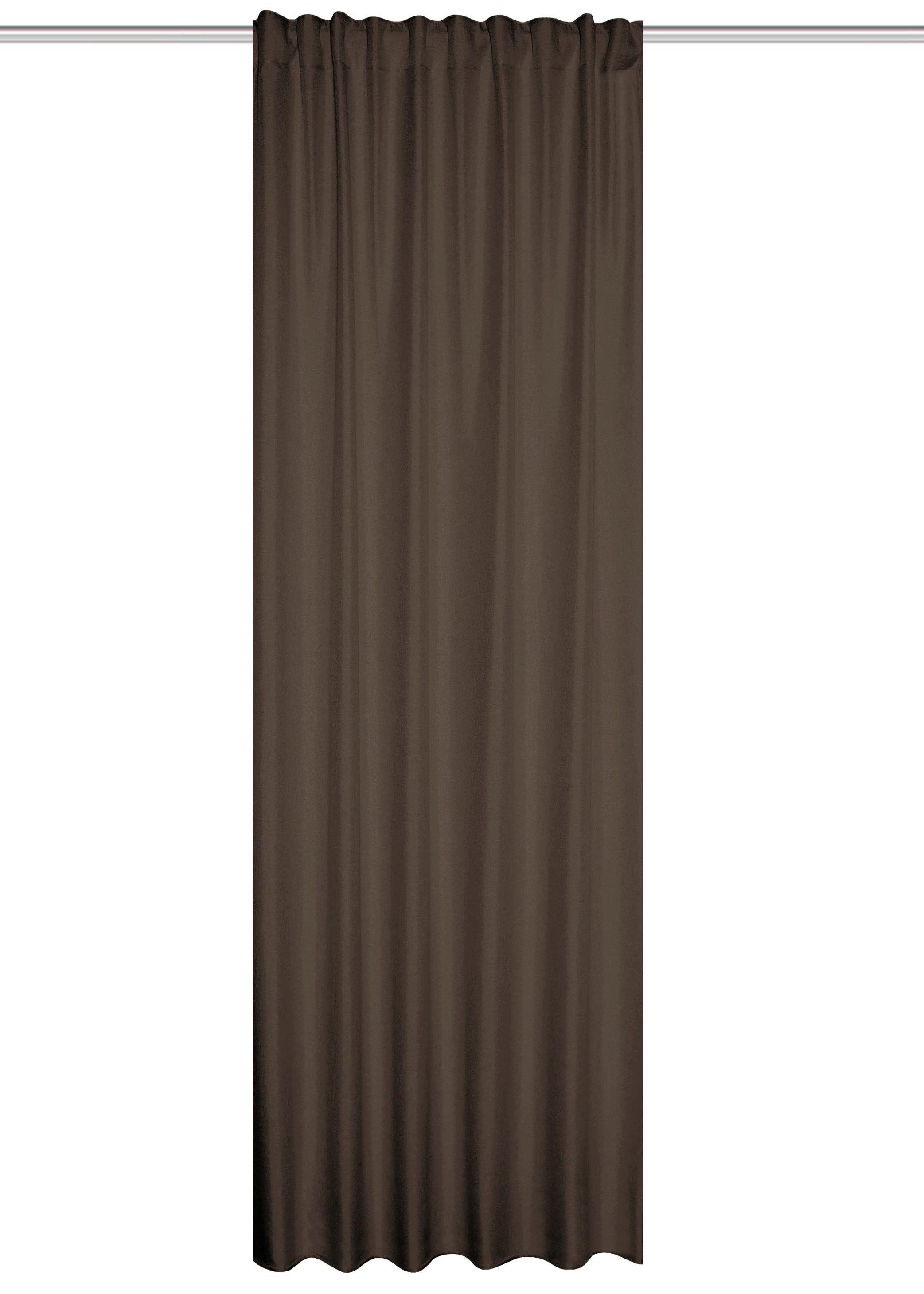 ZASŁONA TERMICZNA ESKAMIO - brązowy, Basics, tkanina (135/245cm) - HOMEBasics