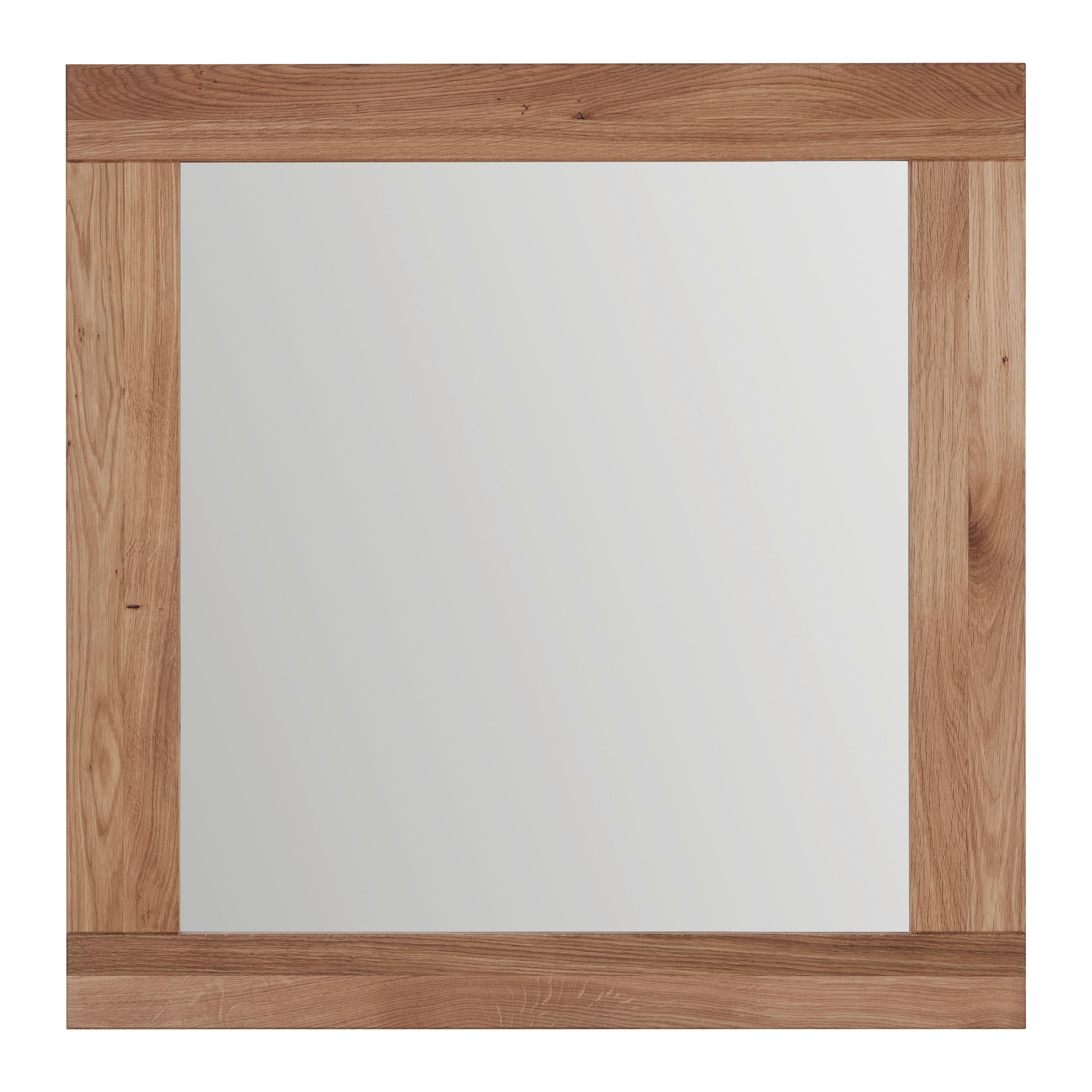 Spiegel Lola in Wildeiche - Wildeiche, Lifestyle, Glas/Holz (80/80/2cm) - ecoTree