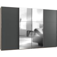 Ormar S Kliznim Vratima Level 36 A - boje grafita/boje hrasta, Moderno, drvni materijal/metal (350/236/65cm) - Modern Living