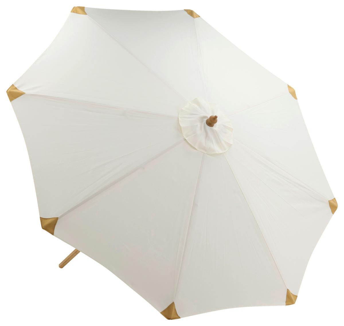 SONNENSCHIRM CEROX - Weiß, KONVENTIONELL (270/250cm) - Gardenson
