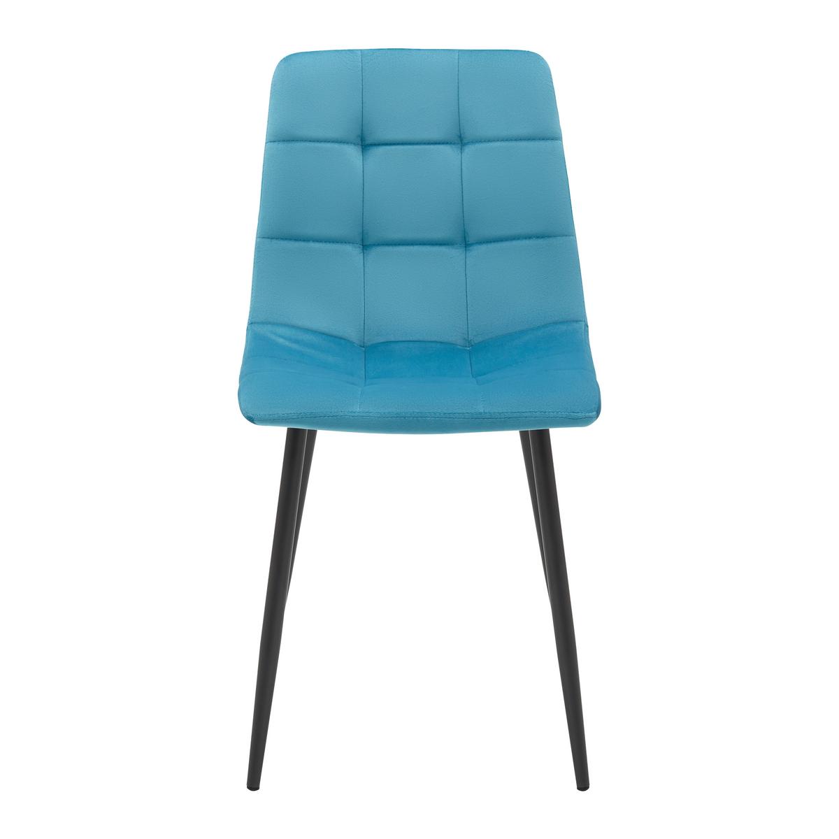 KRZESŁO RIA - petrol/czarny, Modern, metal/drewno (43,5/87/54cm) - Bessagi Home