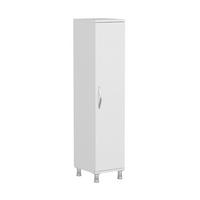 Mehrzweckschrank Seul Multi Schrank - Weiss/Alufarben, Design, Holz (34/130/29cm) - Livetastic