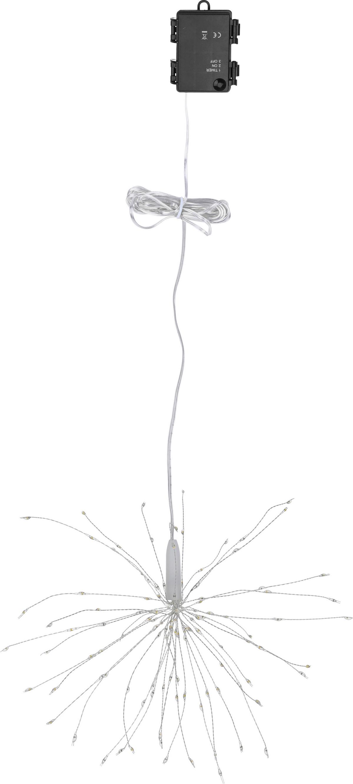 Lichterkette Sparkle max. 0,9 Watt - Transparent, Kunststoff/Metall (23cm) - Mömax