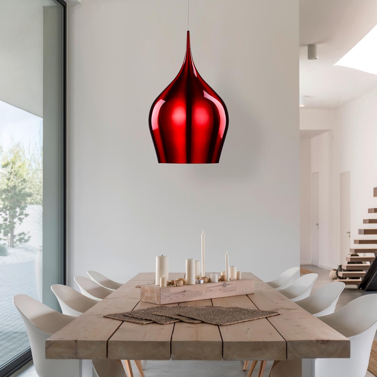 Függeszték Vibrant 6461-26re - borvörös, Design, fém (26/160cm)