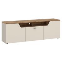 Tv Komoda Cut Out - kašmir/boje hrasta, Moderno, drvni materijal/plastika (165/56,5/45cm) - Premium Living