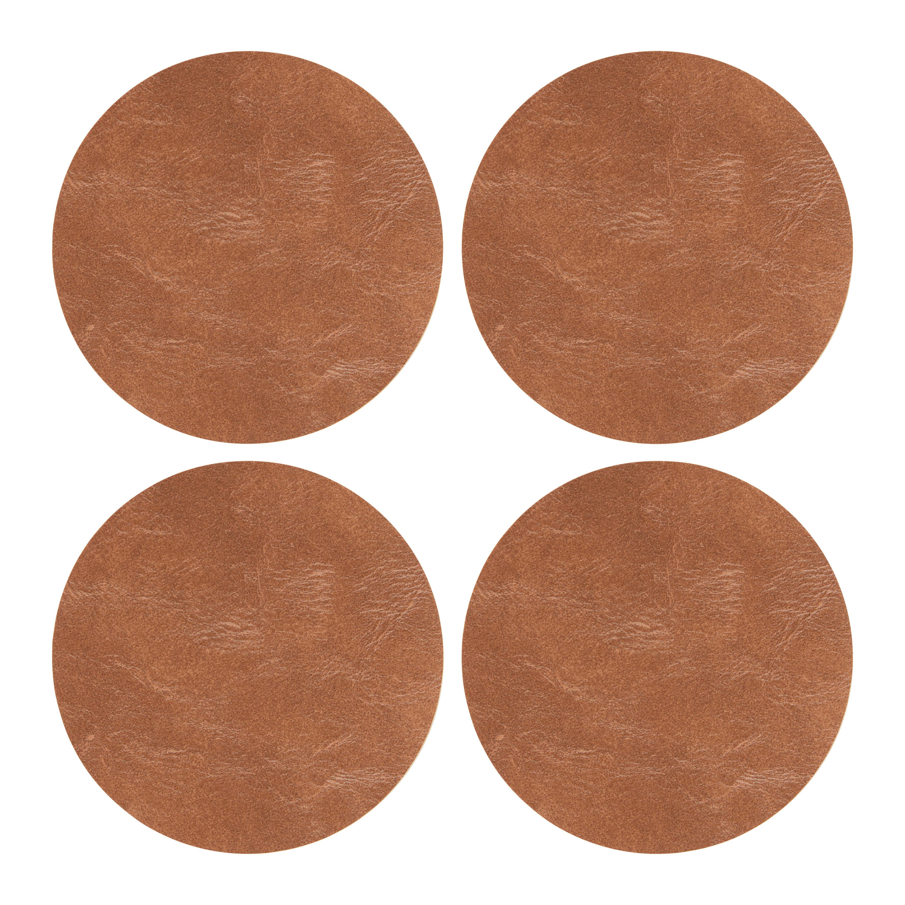 UNDERLÄGG SET LEVI - brun, Modern, plast (10cm) - Gourmesto