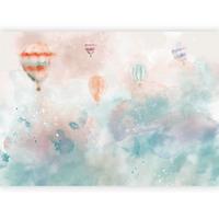 Fototapete Ballon Dream Multicolor - Multicolor, Basics, Textil (200/140cm) - artgeist