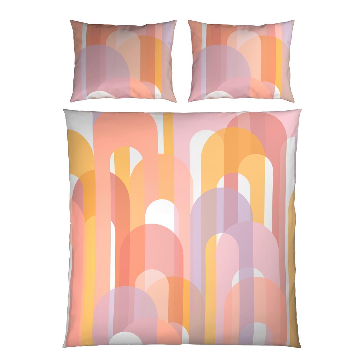 Posteljnina Maiko Xxl - roza/pastelno modra, Trendi, tekstil (200/200cm) - Mömax