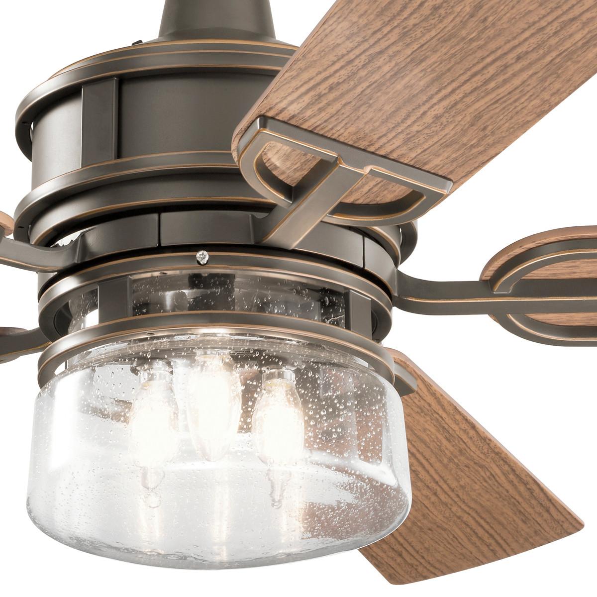 Stropni Ventilator Lyndon - brončane boje, Natur, metal (132/48cm)