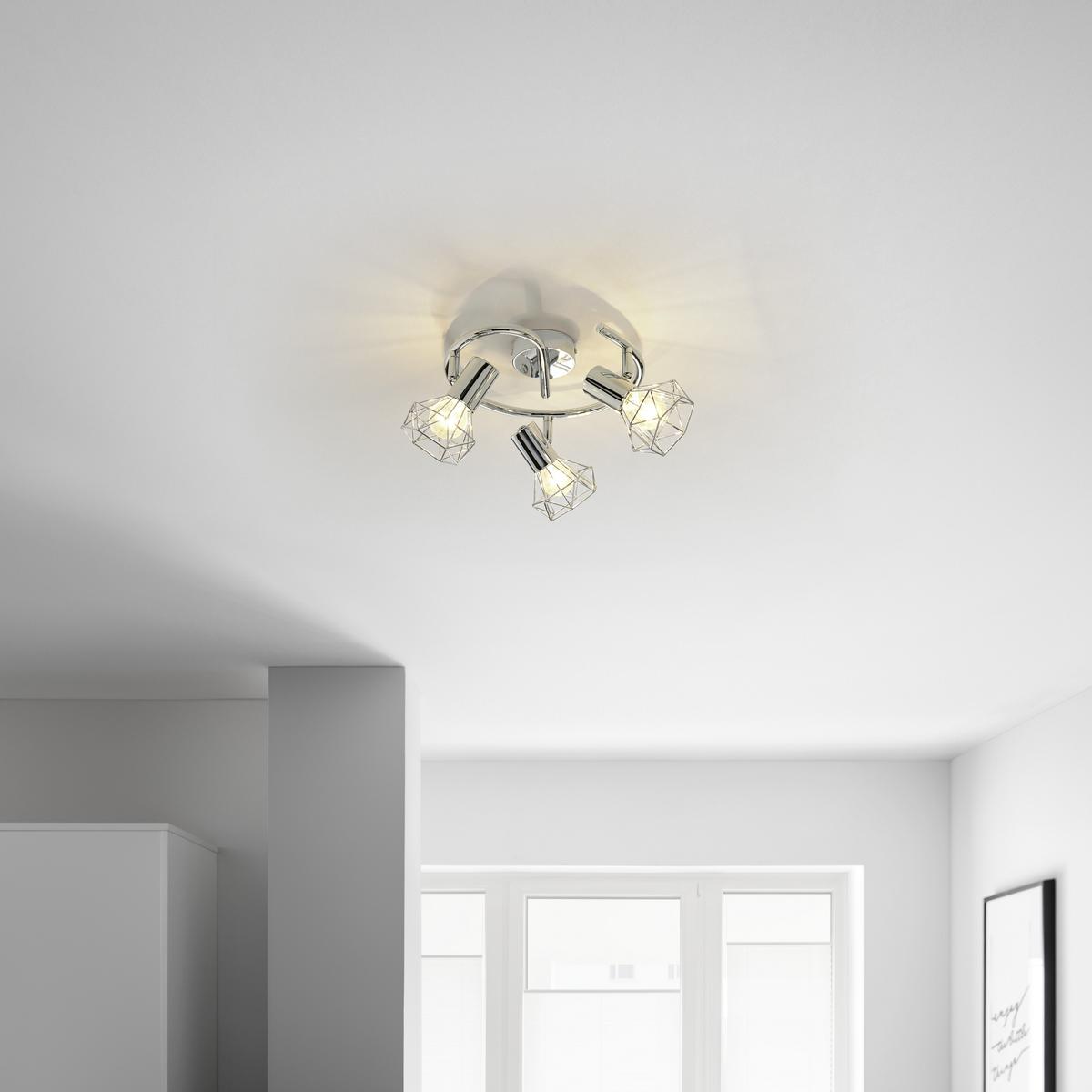 Reflektor Klausi, Kromirano, 3 X 40 W - Moderno, kovina (25/15cm) - Mömax