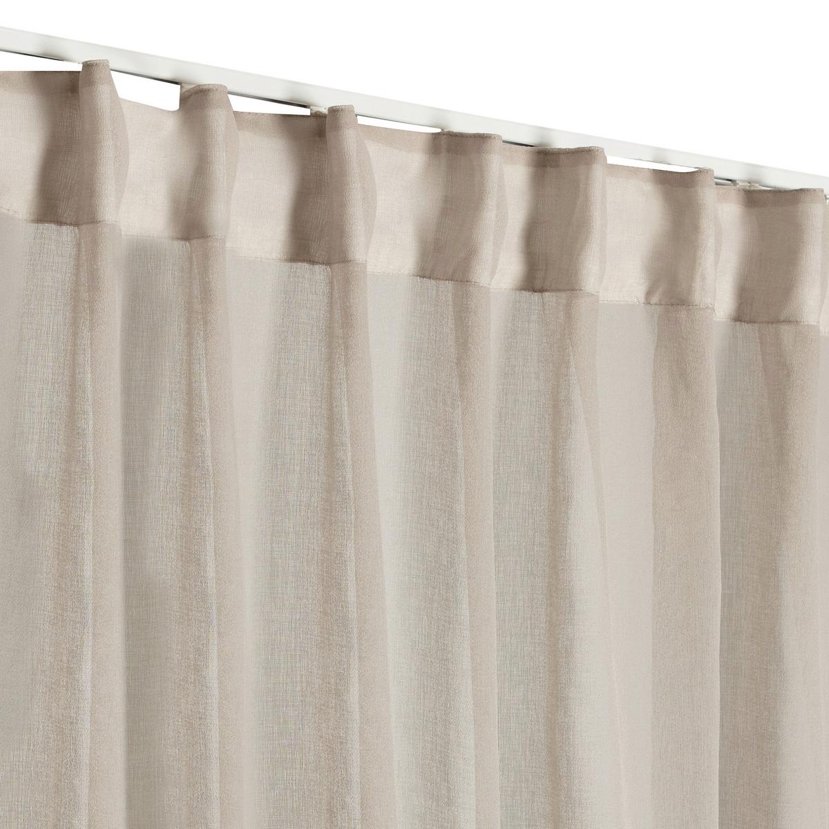 ZASŁONA GOTOWA 0160808 3 IN 1 LIM-HOME BEIGE - beżowy, Basics, tkanina (140/240cm)